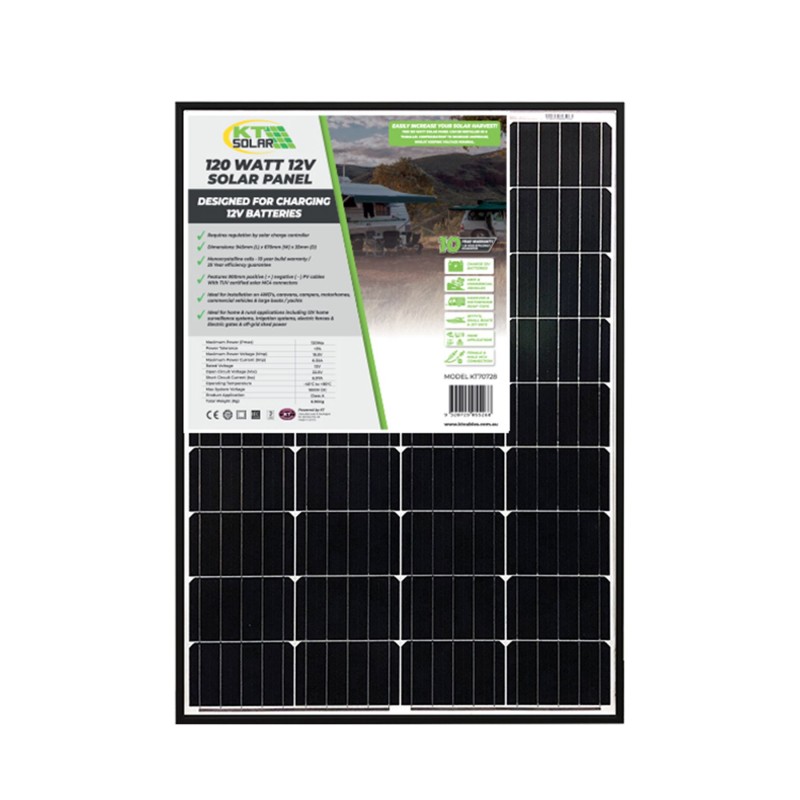 120W 12V MONOCRYSTALLINE SOLAR PANEL