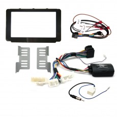DOUBLE DIN BLACK INSTALL KIT TO SUIT TOYOTA HILUX - 173MM X 98MM
