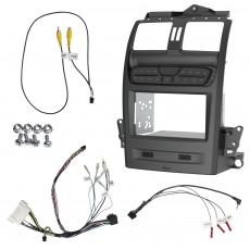DOUBLE DIN GUNMETAL INSTALL KIT TO SUIT FORD FALCON