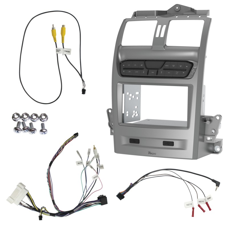 DOUBLE DIN SILVER INSTALL KIT TO SUIT FORD FALCON