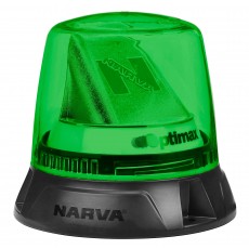 OPTIMAX LED ROTATING BEACON AMBER/GREEN FLANGE BASE