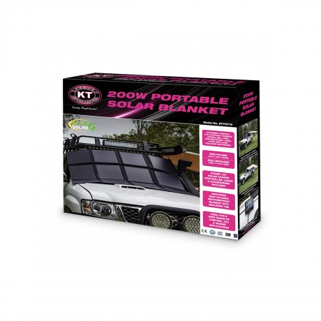 200W 12V PORTABLE SOLAR BLANKET FOLDING KIT