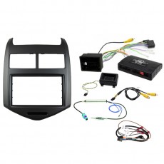 GUNMETAL GREY DOUBLE DIN INSTALL KIT TO SUIT HOLDEN BARINA