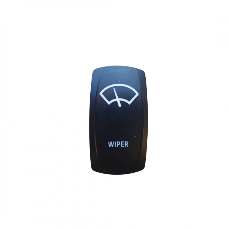 WIPER SWITCH ON/OFF/ MOMENTARY BLUE LED 12/24V 
