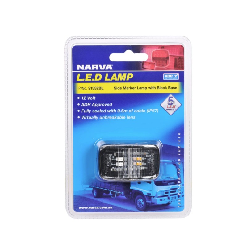 12V RED/AMBER SIDE MARKER LAMP
