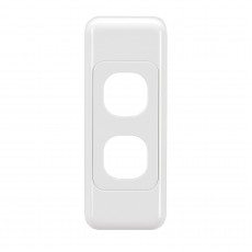 2 GANG ARCHITRAVE SWITCH WHITE