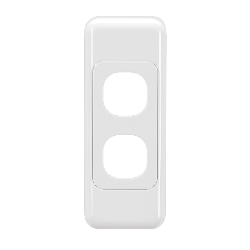 2 GANG ARCHITRAVE SWITCH WHITE