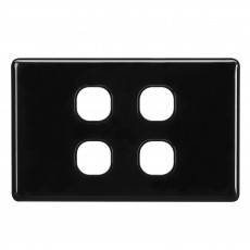 4 GANG BLANK SWITCH BLACK