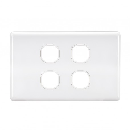 4 GANG BLANK SWITCH WHITE