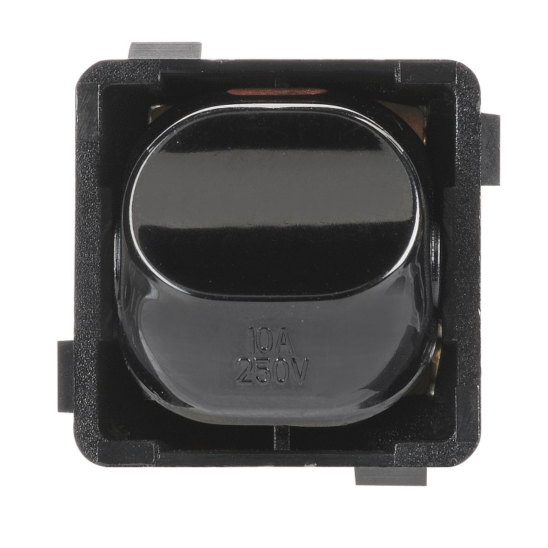 SWITCH MECH 10A DP BLACK PK10