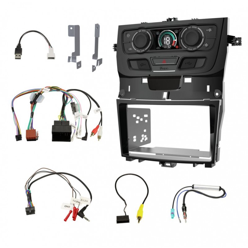 DOUBLE DIN INSTALL KIT TO SUIT HOLDEN VE SERIES 2 (PIANO BLACK)