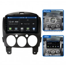 9IN MULTIMEDIA RECEIVER TO SUIT MAZDA 2 (2007-2011) - NO SWC