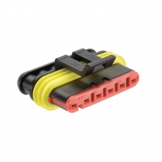 6 WAY CONN AMP MALE PK10