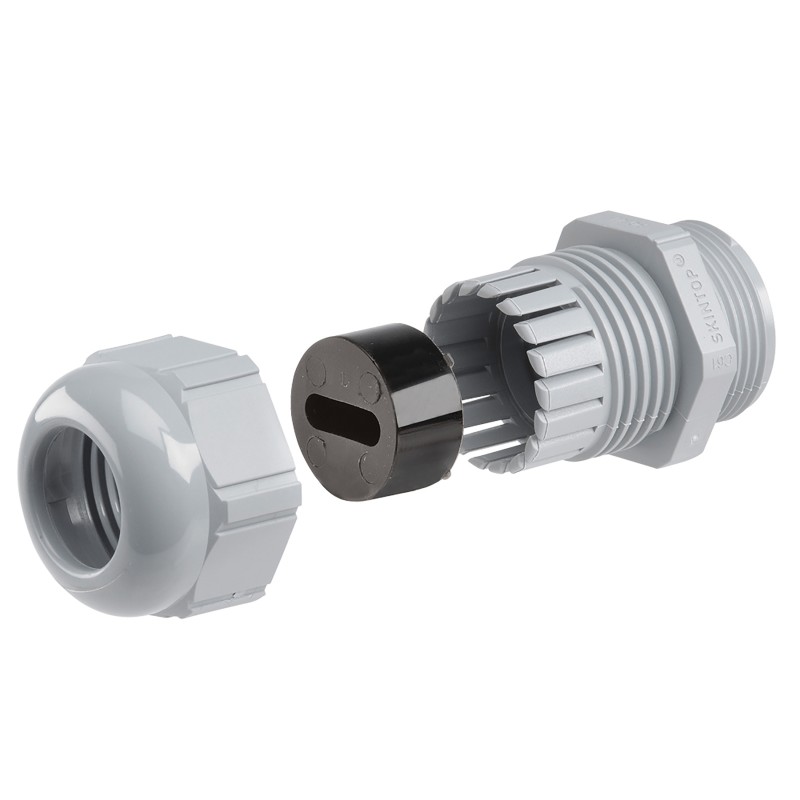 COMPRESSION FITTING 4 CORE FLAT    