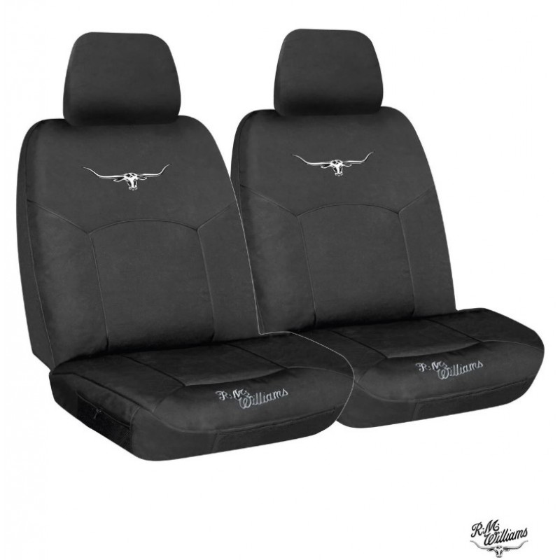 CANVAS BOXED SEAT COVER BLACK 30