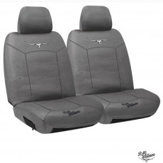 CANVAS BOXED SEAT COVER GREY 30