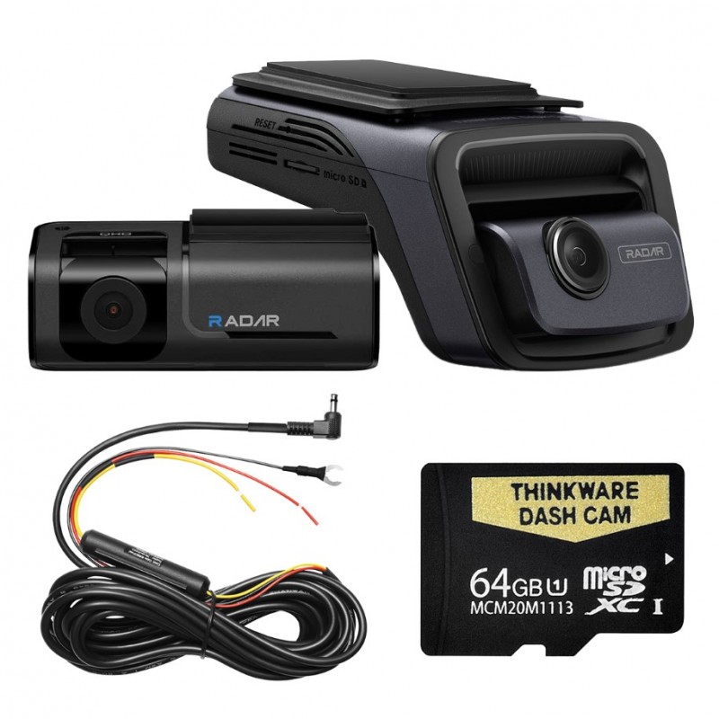4K FRONT & 2K REAR DASH CAMERA PACK 64GB