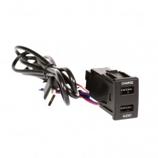 DUAL USB CHARGE SYNC TO SUIT HOLDEN & ISUZU 22.5MM X 33.5MM