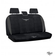 VELOUR REAR SEAT COVERS BLACK SIZE 06  BOX