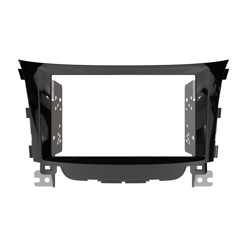 DOUBLE DIN PIANO BLACK FACIA KIT TO SUIT HYUNDAI I30 2012-17