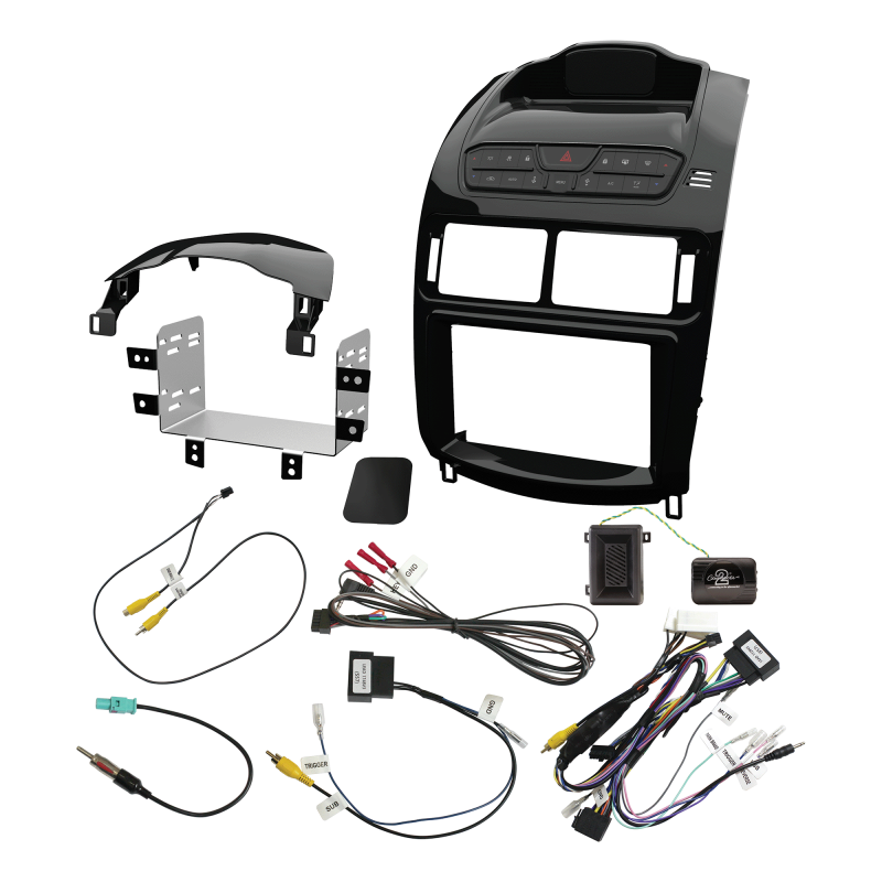 DOUBLE DIN INSTALL KIT TO SUIT FORD FALCON FG-X PIANO BLACK