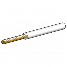 CABLE SGLE 3MM 19AMP 30M WHITE