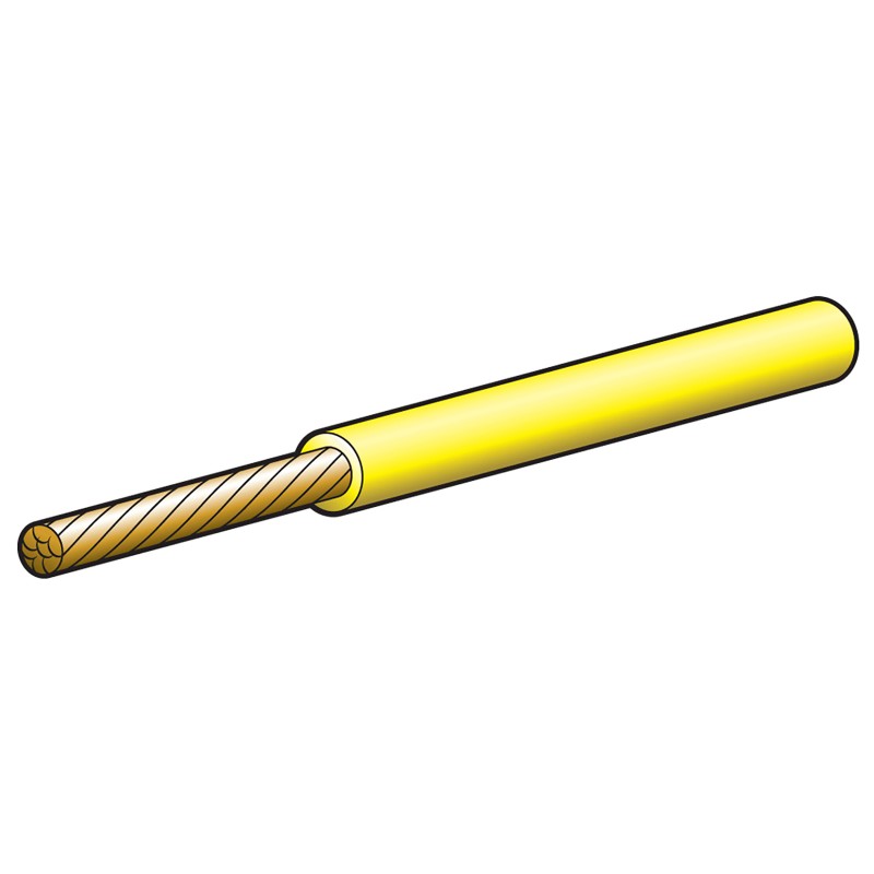 CABLE SGLE 3MM 19AMP 30M YW