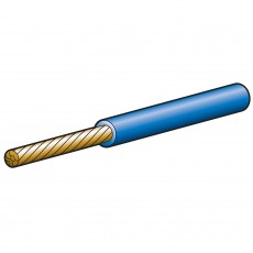 CABLE SGLE 4MM 25A 100M BLUE
