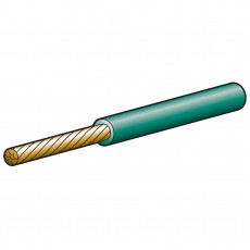 CABLE SGLE 4MM 25A 100M GREEN