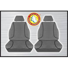 GREY CANVAS FRONT SEAT COVER PAIR - HILUX SR & SR5