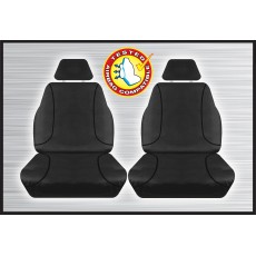 BLACK CANVAS FRONT SEAT COVER PAIR - EVEREST RANGER & BT50