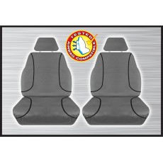 GREY CANVAS FRONT SEAT COVER PAIR - HILUX 07/2015 ONWARD