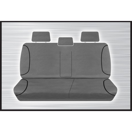 GREY CANVAS REAR BENCH SEAT COVER - COLORADO