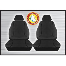 BLACK CANVAS FRONT SEAT COVER PAIR - HILUX SR & SR5