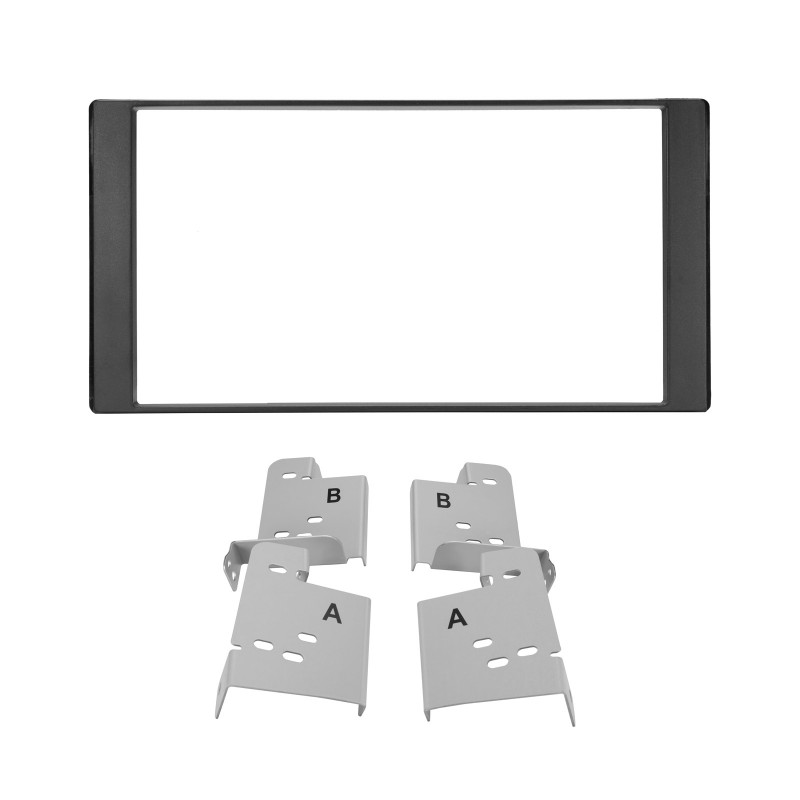 DOUBLE DIN BLACK FACIA KIT TO SUIT VARIOUS SUBARU 2007 - 2015