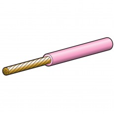 CABLE SGLE 4MM 25AMP 30M PINK