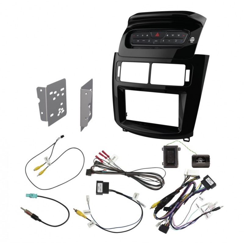 DOUBLE DIN INSTALL KIT FOR FORD TERRITORY SZ MK2 PIANO BLACK