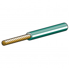 CABLE TRAC 4MM 25AMP 30M GN/WH