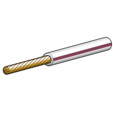 CABLE TRAC 4MM 25A WHT/BRN