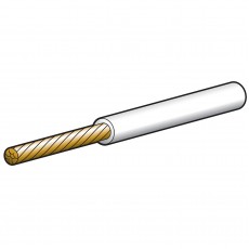 CABLE SINGLE 4MM 25AMP 30M WH