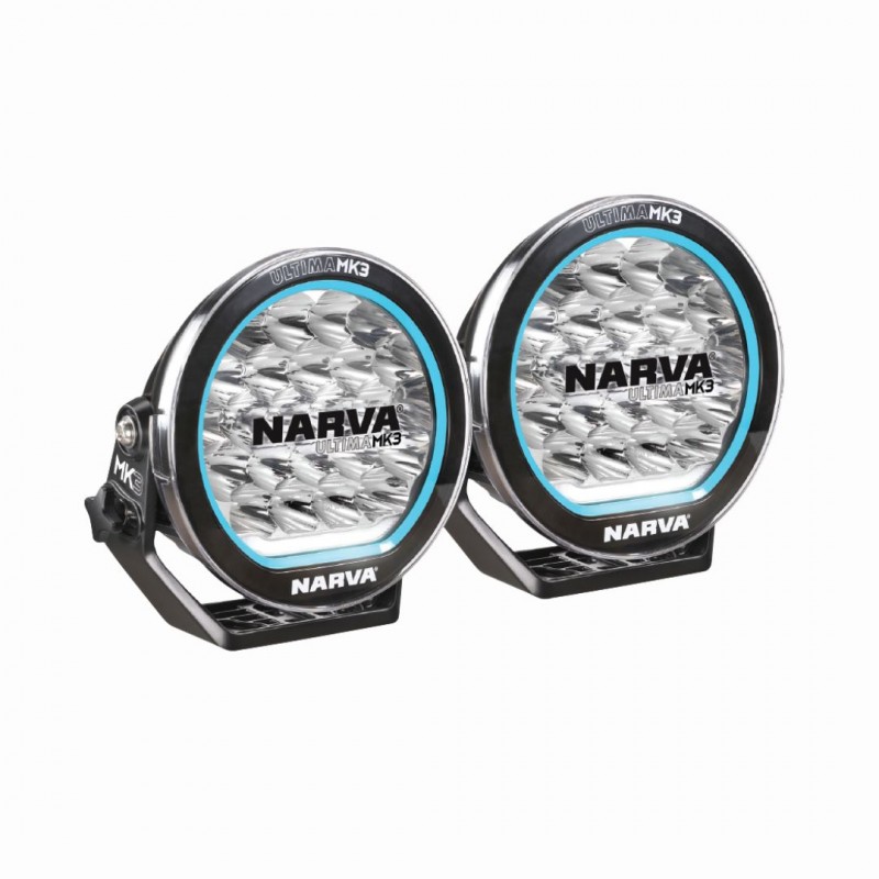 ULTIMA MK3 180 LED DRIVING LIGHT KIT BLACK HYBRID BEAM 