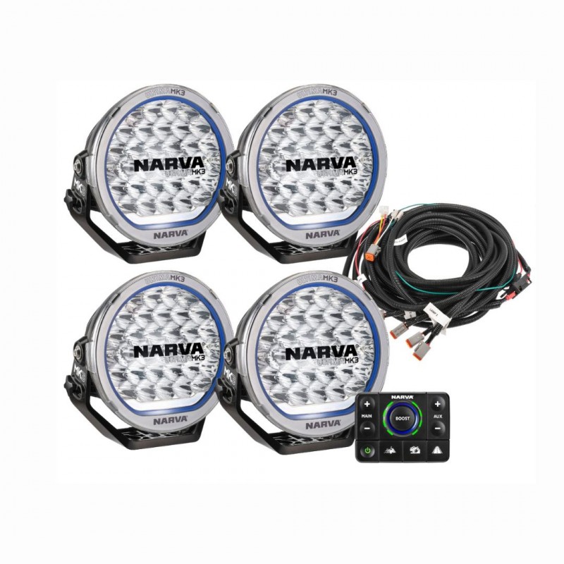 ULTIMA MK3 215 LED TRANSPORT DRIVING LIGHT KIT SATIN HYBRID