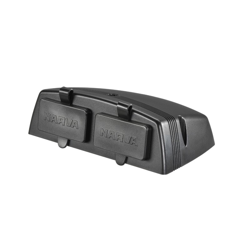 HEAVY DUTY TWIN SURFACE MOUNT 50A CONNECTORS GREY/RED