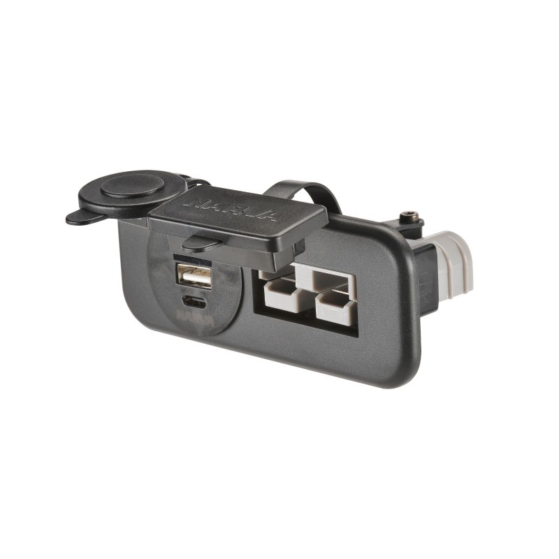 HEAVY DUTY TWIN 50A CONNECTOR/USB/USB C SOCKET