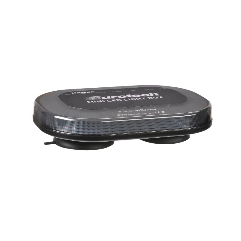 12/24V EUROTECH MINI LED L/BOX MAGNE B CLEAR SMOKED LENS AMB