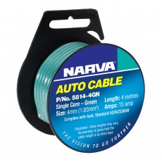 CABLE SINGLE CORE 4mm 4M GREEN