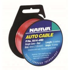 CABLE SINGLE CORE 4mm 4M RED
