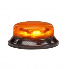 9-33V LOW PROFILE EUROTECH II LED STROBE/ROTATOR AMBER FLANGE