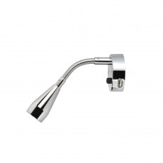 12V INTERIOR LAMP W TOUCH SWITCH AND 2A USB SOCKET SILVER