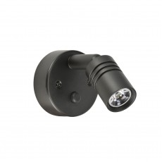 12V INTERIOR LAMP W TOUCH SWITCH NO FLEXIBLE NECK BLACK